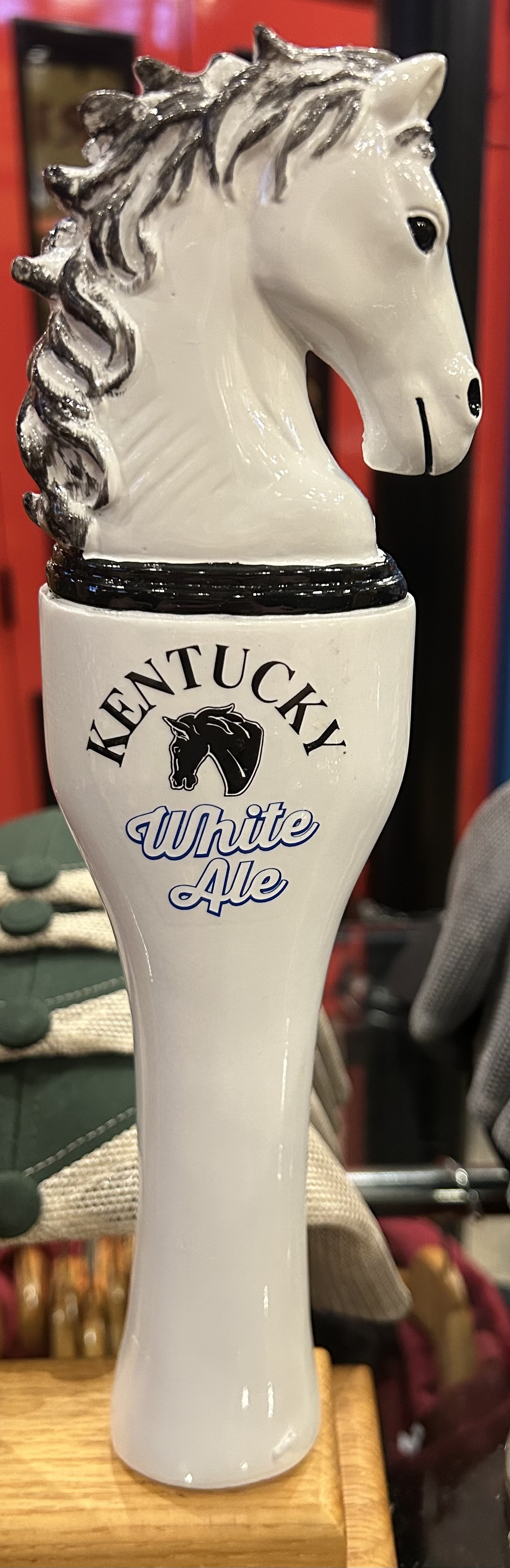 VINTAGE Kentucky White Ale Tap Handle